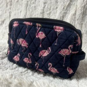VERA BRADLEY ‘Flamingo Fiesta’ print medium cosmetic pouch